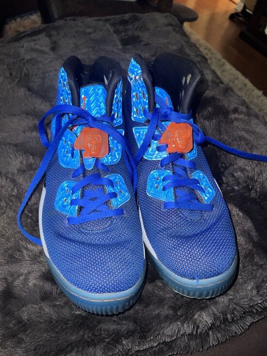 nike air jordan spike forty pe Sneakers mens Sz 12 Knicks Blue Orange High Top main image 12